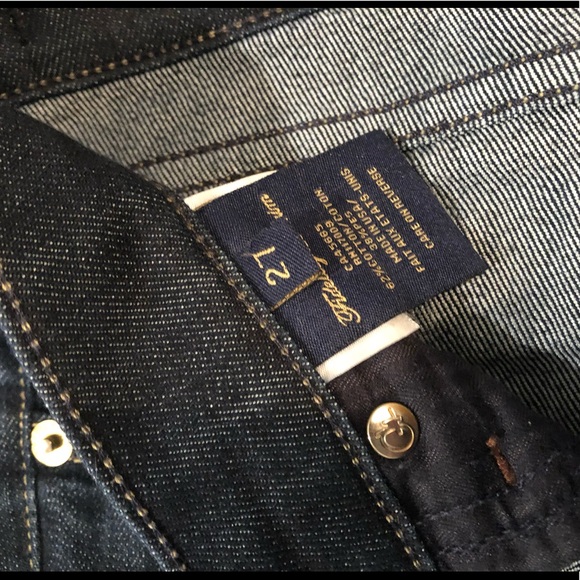 Fidelity Women’s Jeans Dark Wash Bootcut Low Rise Size 27 - Picture 2 of 6